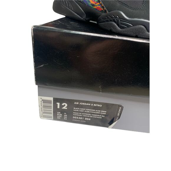 Jordan 8 Retro Tinker Air Raid mens size 12 black green - Picture 3 of 9